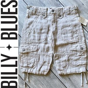 Billy Blues Linen Bermuda Cargo Shorts